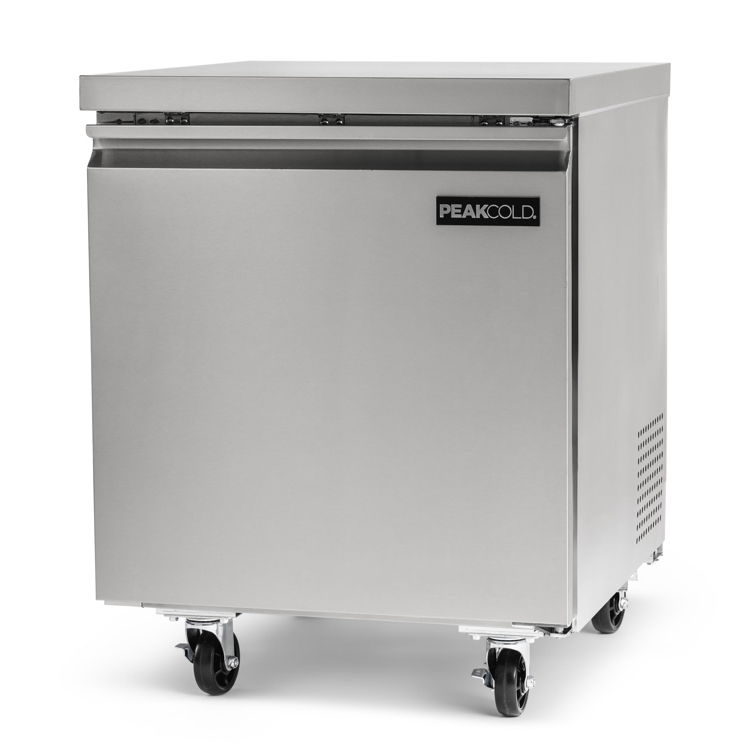 PEAK COLD Commercial Under Counter Stainless Steel Freezer; 27" W