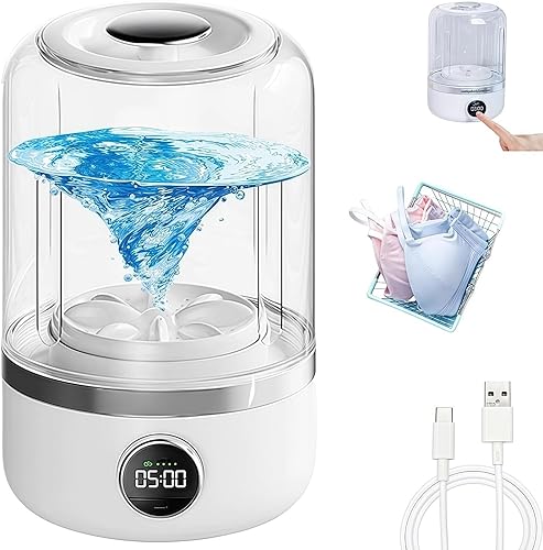 Lavadora portátil, lavadora de ropa interior 2025, es adecuada para sujetadores, ropa interior, calcetines, viajes, camping, caravana y dormitorio.