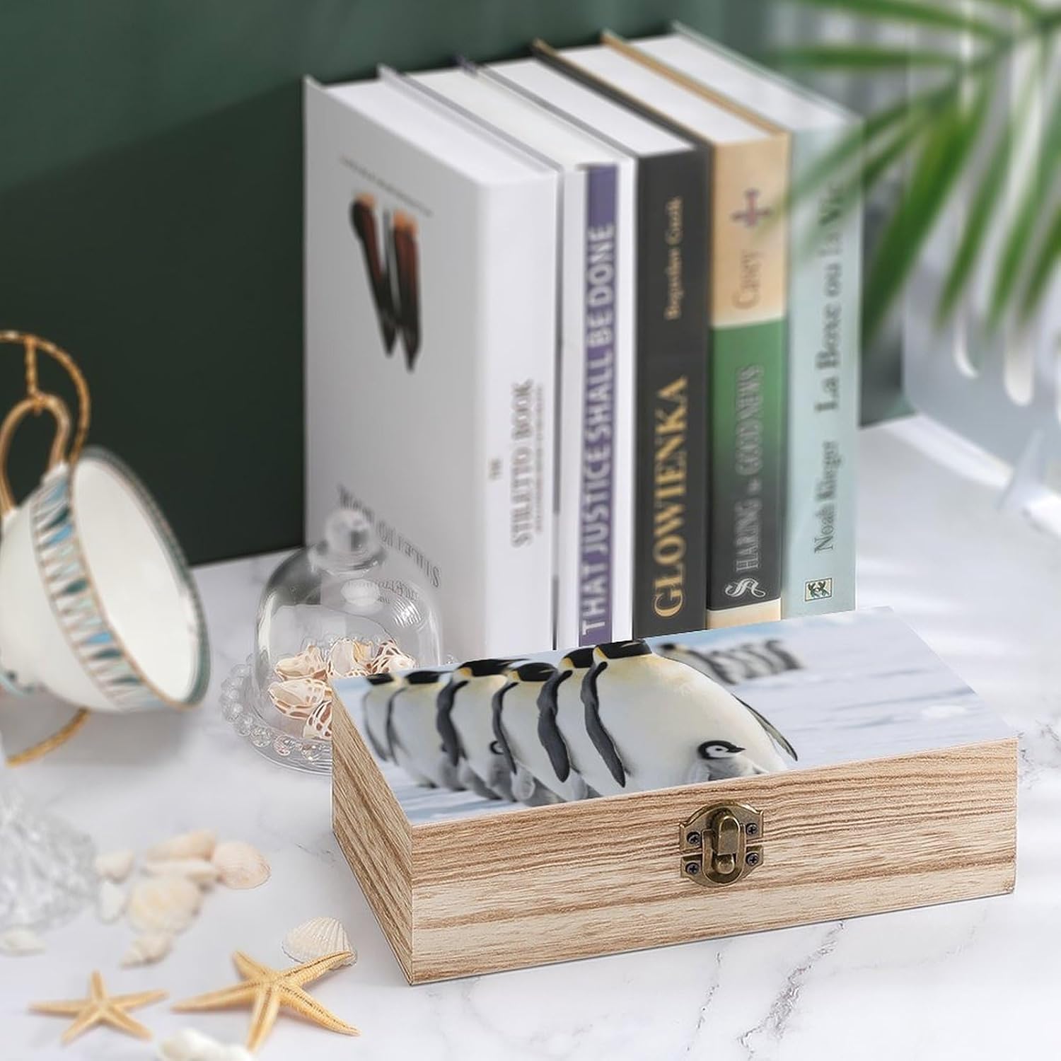 A Group of Penguins Wooden Gift Boxes Memory Box for Keepsakes image 4