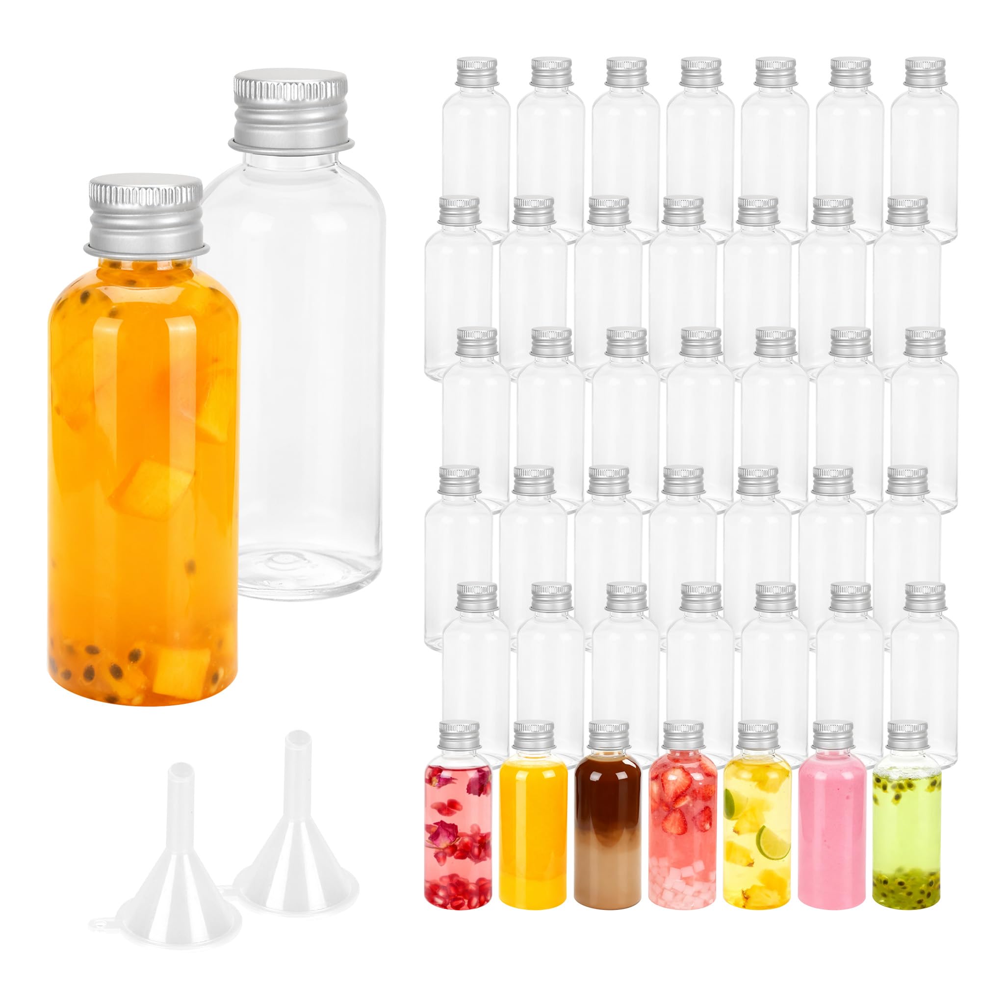 Bouteilles miniatures vides étanches pour transporter vos shots de jus