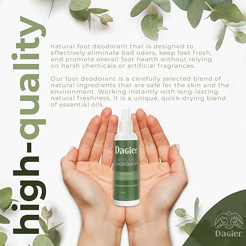 Miniatura 7 de Dagier. Eliminador de olores de pies, tratamiento de pies sudorosos, desodorante de zapatos, spray de olor de zapatos, espray de olor de pies para