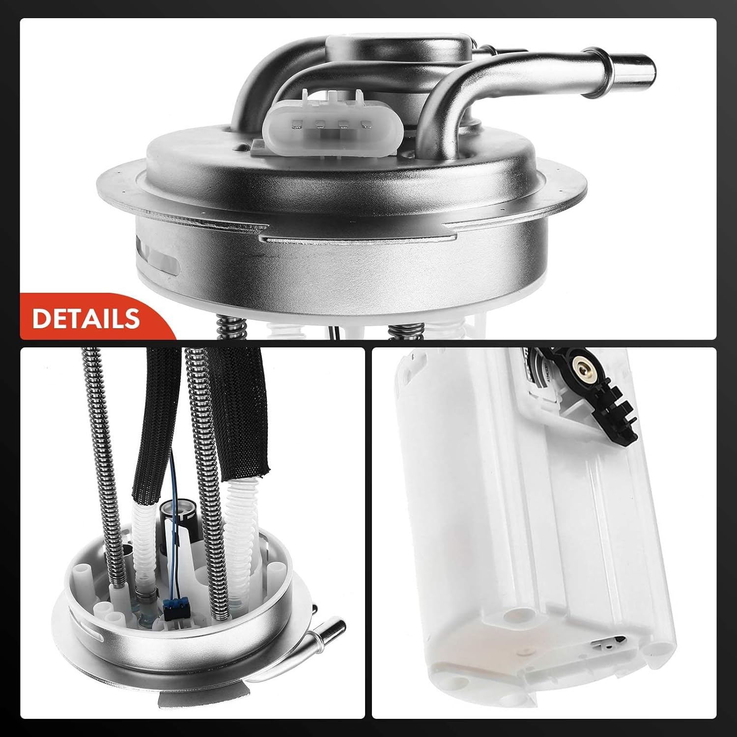 A-Premium Electric Fuel Pump Module Assembly w/Sending Unit Compatible with GMC Sierra 3500 & Chevrolet Silverado 3500 Classic 6.6L, Replace# 19331304, 19133486