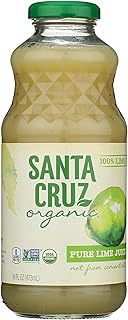 Santa Cruz Organic 100% Pure Lime Juice, 16 fl oz (Pack of 1)