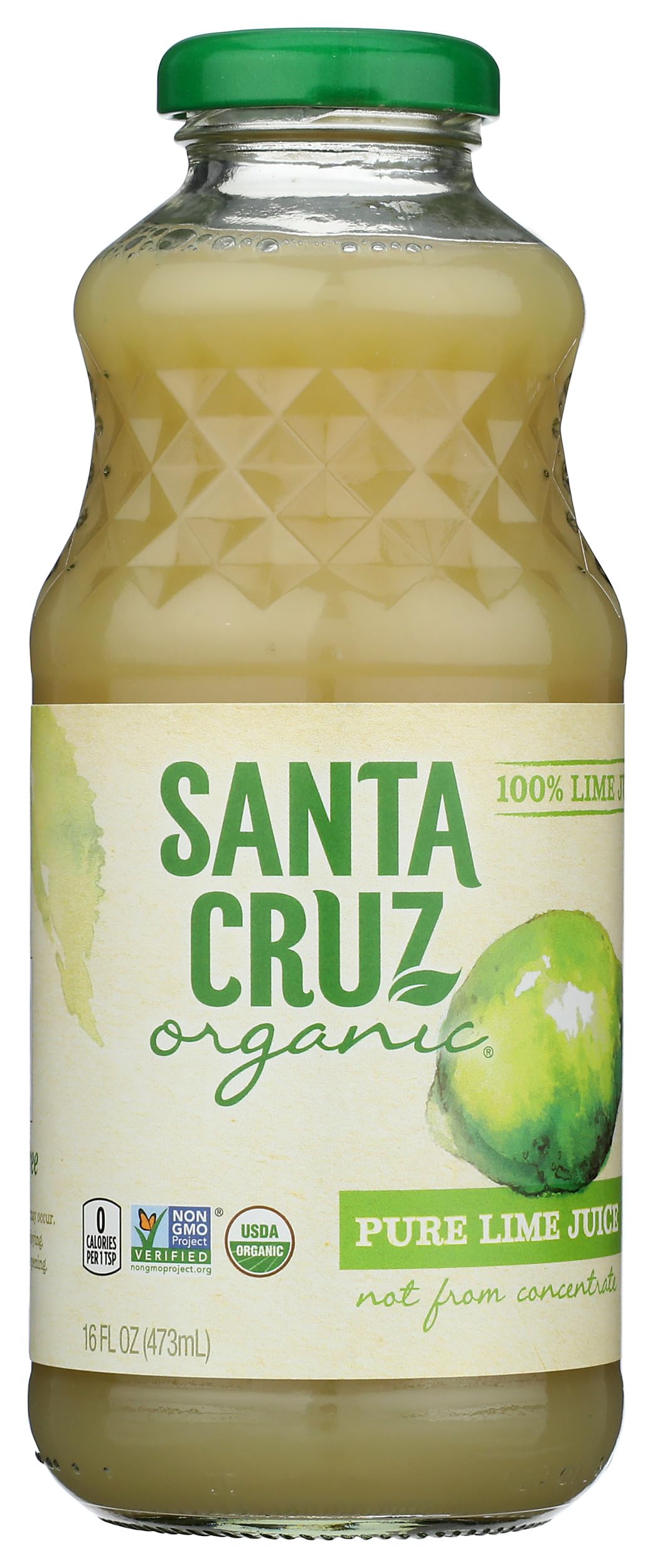 Santa Cruz Organic 100% Pure Lime Juice, 16 fl oz (Pack of 1)