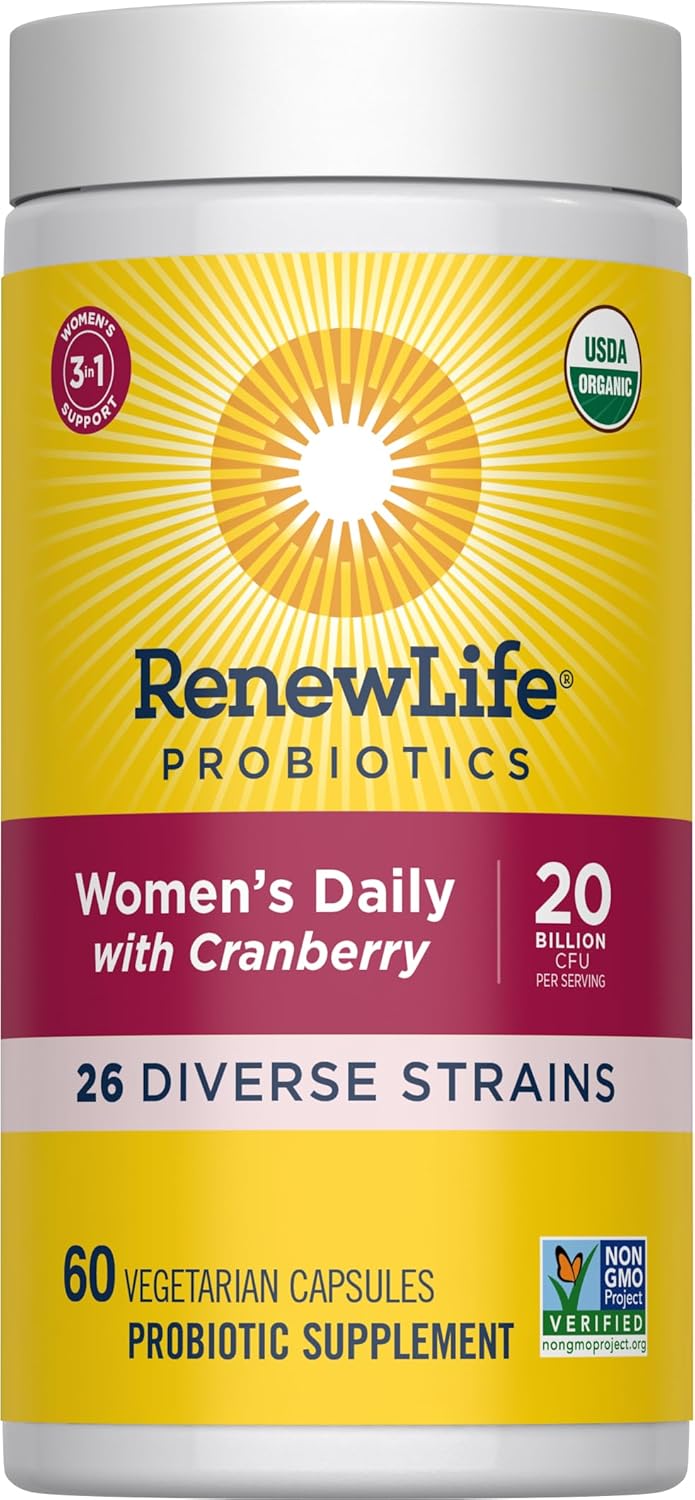 Renew Life Women's Daily Probiotic + Prebiotics, 60 CT