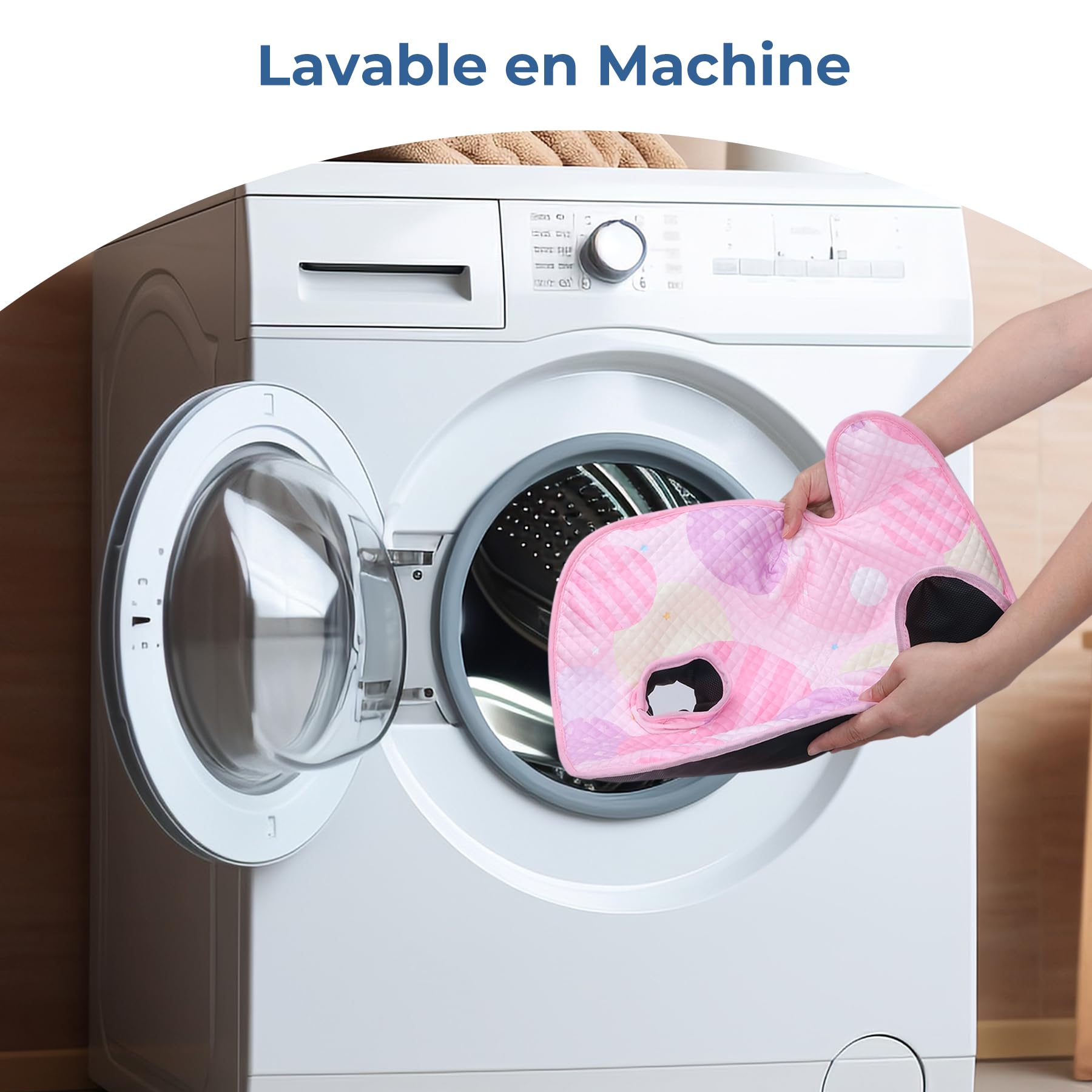 INFANZIA Protections de siège de Voiture Imperméable Anti-Fuite​​ pour bébé, Rembourrage Doux et Confortable, Coussin d'apprentissage de la Propreté pour Tout-Petits (Rosa, Lot de 2)