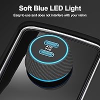 Vista 2 de Paquete de 2 cargadores de coche USB C de 40 W + 72 W 4 puertos USB C cargador de coche súper rápido carga rápida para iPhone 16 Pro Max/Plus/15