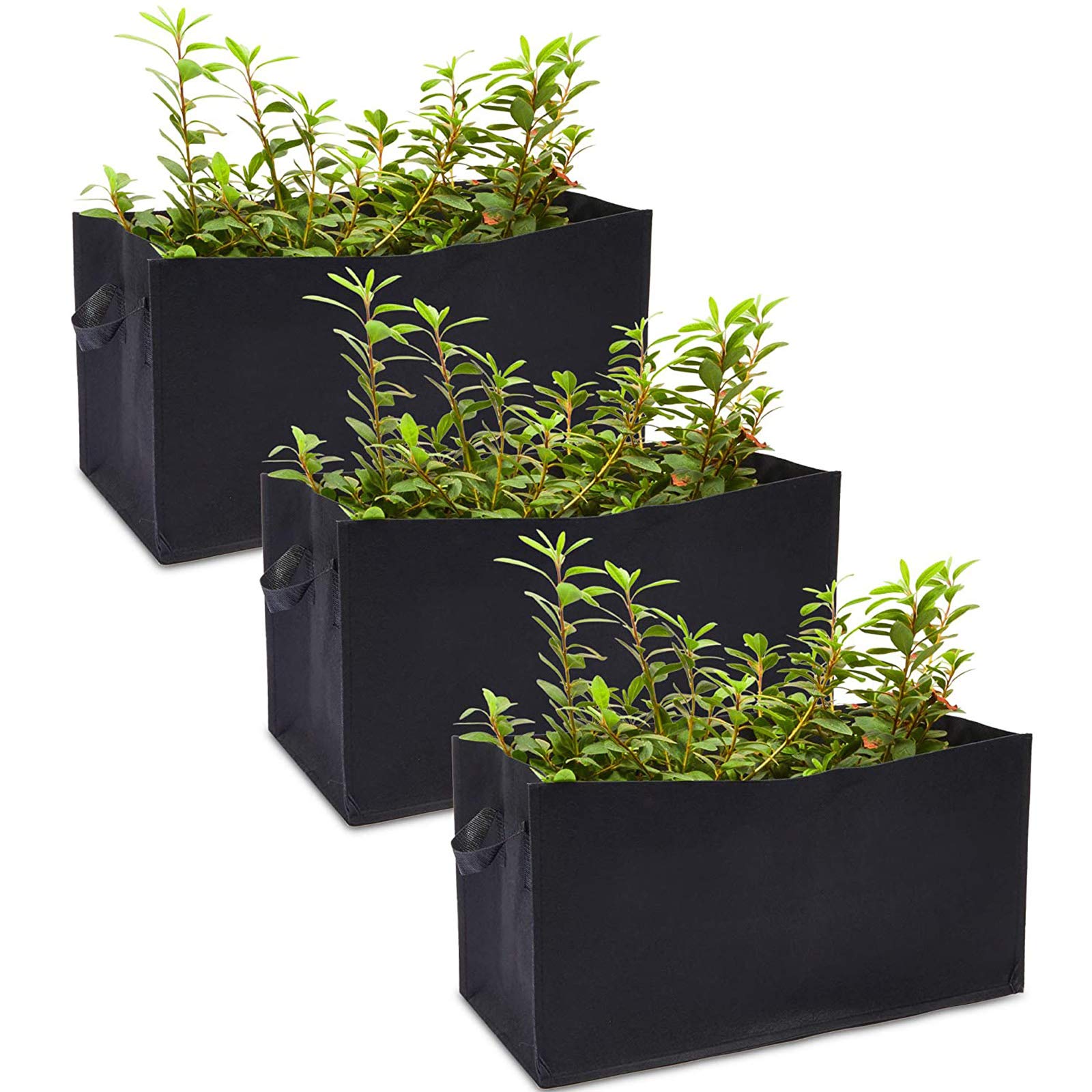 Buy DOPORA Rectangle Grow Bags with Handles for Vegetables, Fabric er