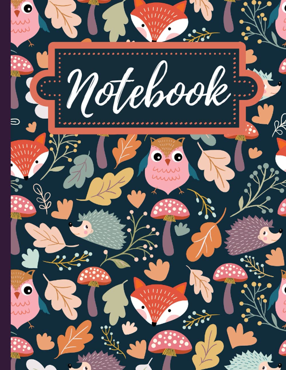 Woodland Critters Notebook: 120 Lined Pages