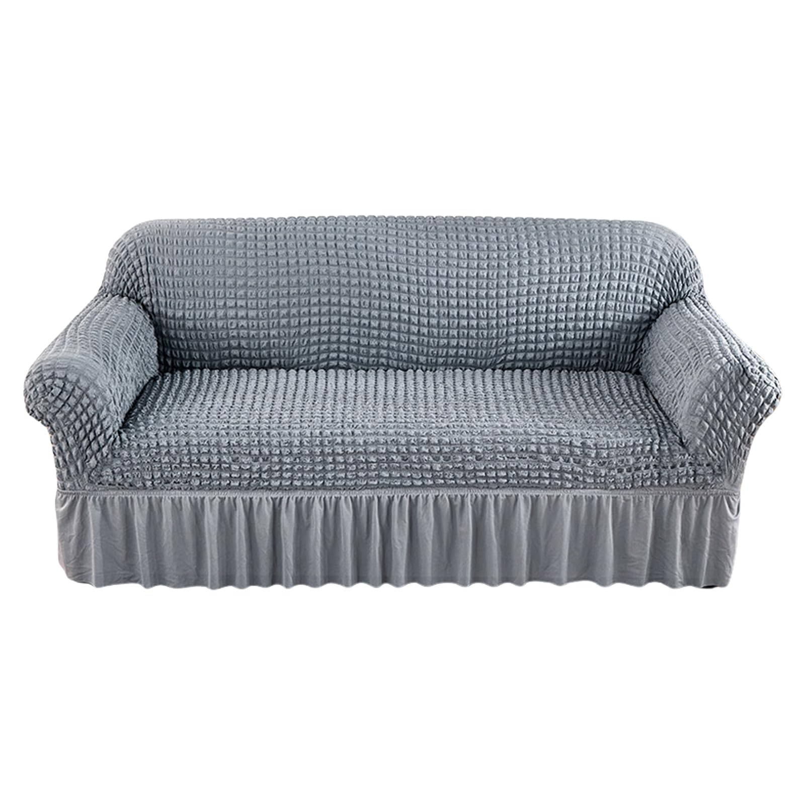 Buxuaaaa Seersuckers Sofa Covers Protectors High Elasticitys Sofa Slipcover for 3 Seater Couch Living Space Stretchable Covers