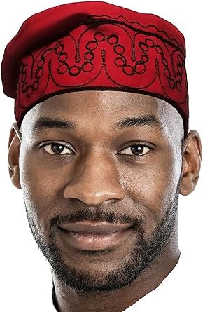 Dupsies Adebo African Kufi Hat with Embroidery