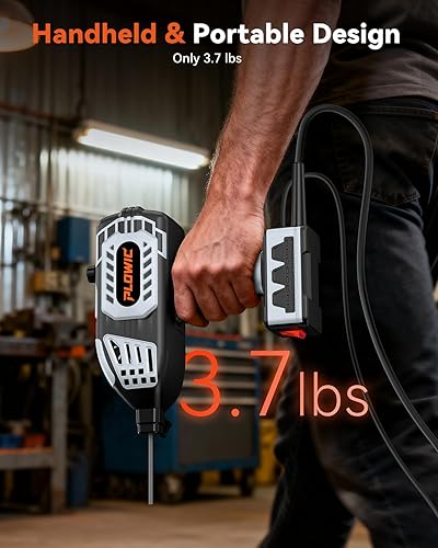 Vista 4 de Máquina de soldadura portátil de 110 V soldador de mano con gafas de oscurecimiento automático, pistola de soldadura de arco inversor IGBT de 20 a