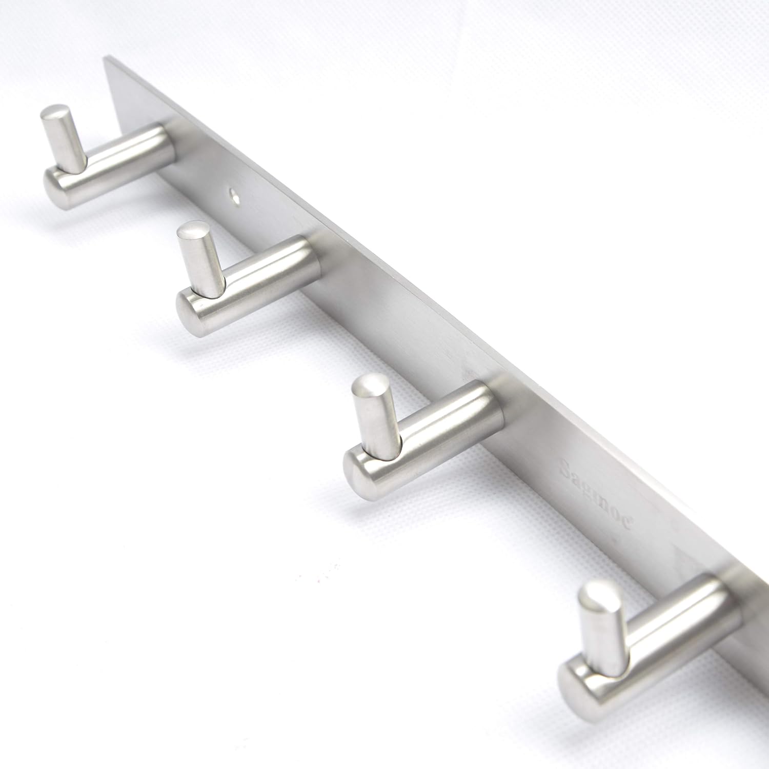 Key Holder Wall Mounted Coat Hook Rack Brushed Nickel 10.6-Inch with 4 Key Hooks for Entryway,Door, Bathroom, Kitchen Foyer, Hallway(304 Stainless Steel,Silver) - Image 5