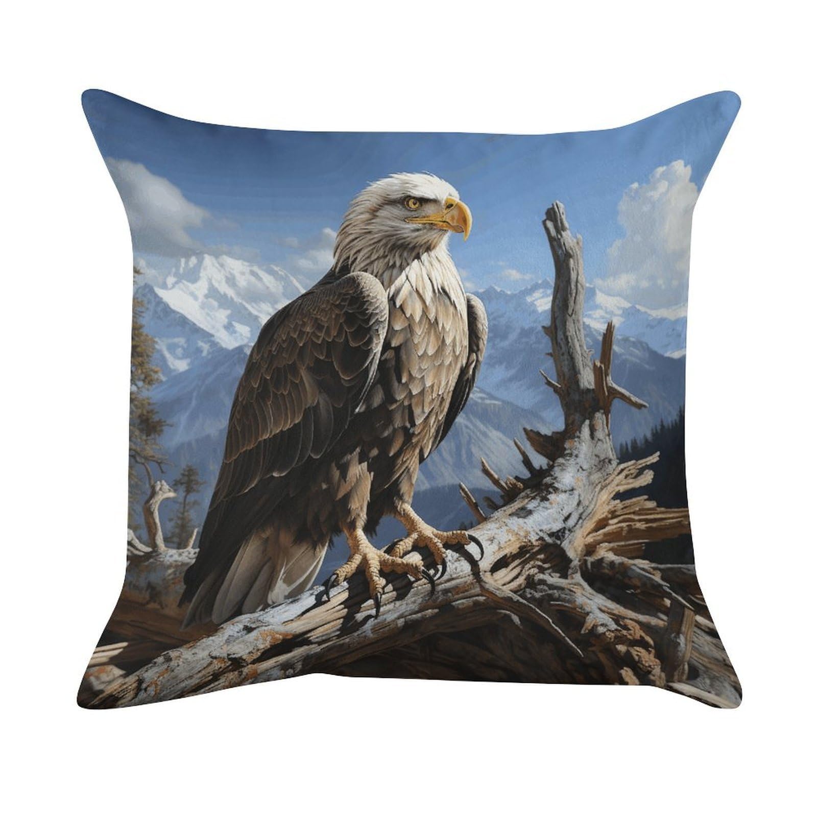 VstaDank A Lone Eagle Pillow Covers Super Soft Pillow Cases Square Throw Pillowcase Decorative Luxury Cushion Cases Velvet Lumbar Pillow Shells with Zipper for All Seasons
