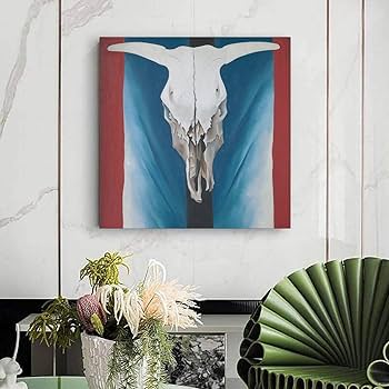 Amazon.co.jp: Georgia O'Keefe ジョージア・オキーフ アートワーク 牛