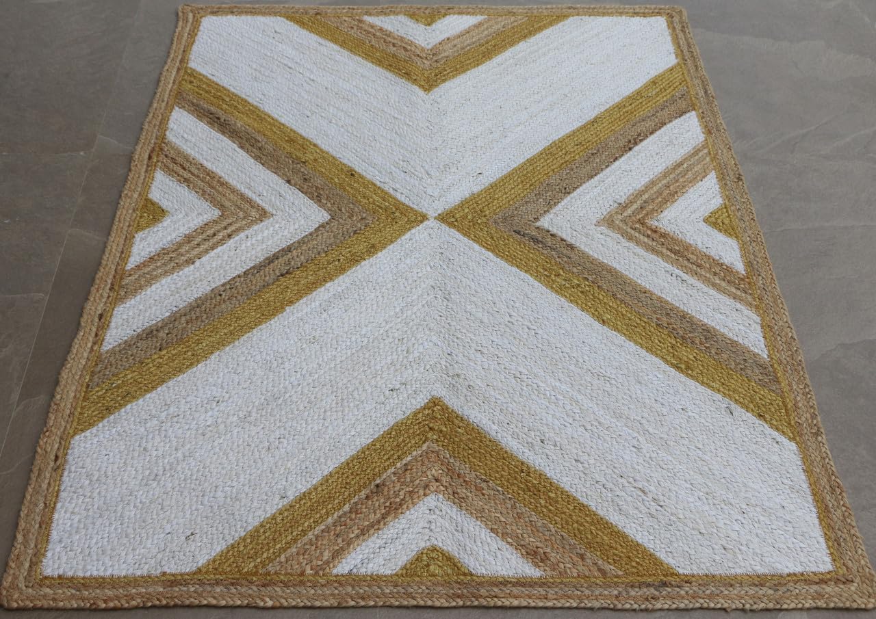 Briarwood Handmade Natural Fiber Traditional Area Rug – Soft Texture, Durable Weave, Decorative Rug for Living Room & Bedroom