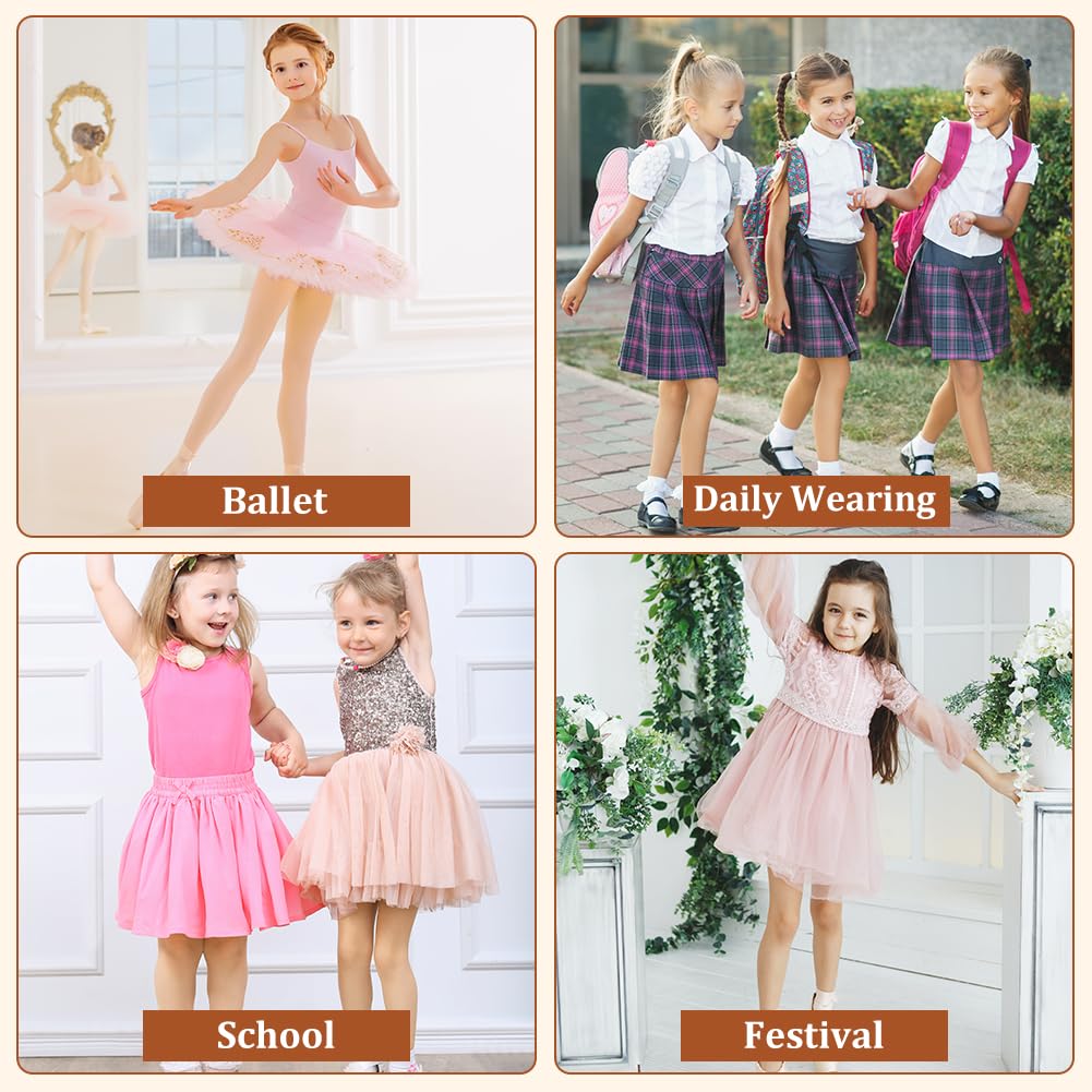 Aomig Medias de Balle 20 DEN Mallas de Danza para Niña Pantys Patinaje Artístico