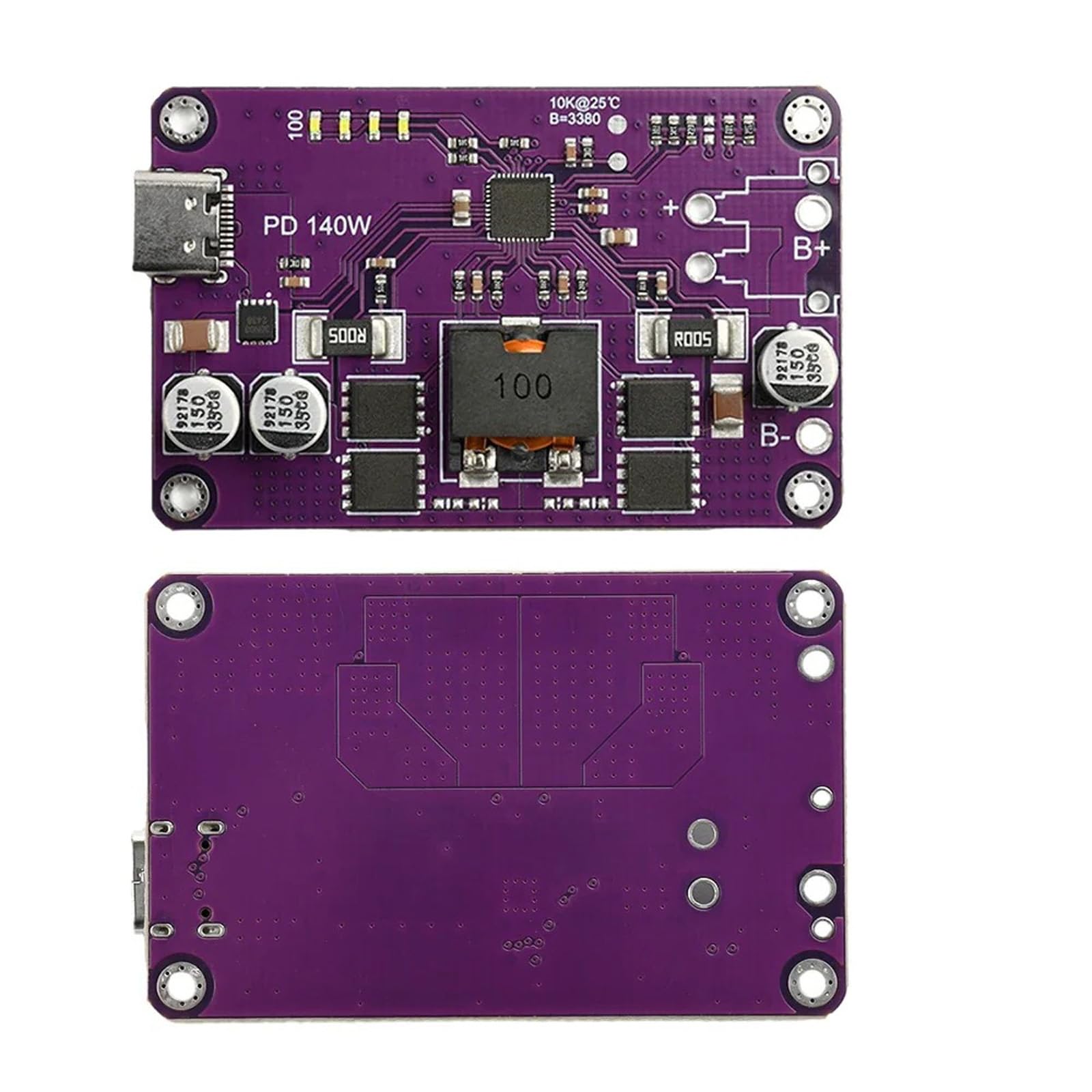 140W Type C Charging Discharger Module High Current Charging Discharging PD3.1 Supported for 3S to 6S Batteries Bidirectional Type C Module