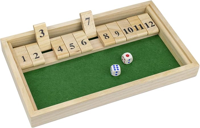 Amazon Suwimut Shut The Box クラシックな卓上木製ボードゲーム 子供と大人用 教室のホームパブ 12個の数字と2個の サイコロ付き ボードゲーム おもちゃ Amazon Suwimut Shut The Box クラシックな卓上木製ボードゲーム 子供と大人用 教室のホームパブ 12個の数字と2個の サイコロ付き ボードゲーム おもちゃ