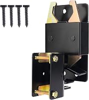 SANKINS Heavy Duty 2-Way Lockable Gate Latch for 1-5/8"-2" Round Tube Gates - Anti-Sag Black Farm Ranch Hardware