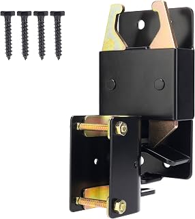 SANKINS Heavy Duty 2-Way Lockable Gate Latch for 1-5/8"-2" Round Tube Gates - Anti-Sag Black Farm Ranch Hardware