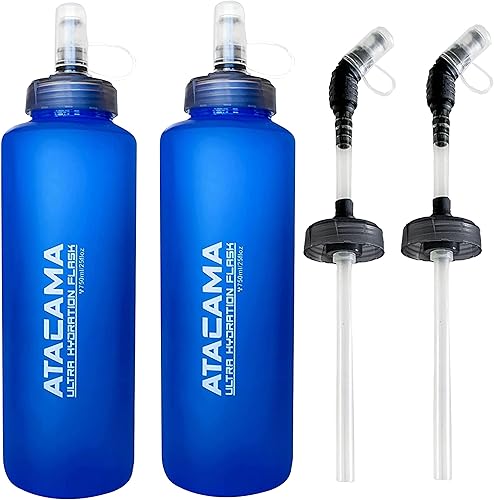 MyBand Atacama Ultra Hydration Soft Flask  Botella de agua para correr  Capacidad de 25.4fl oz25 oz  Botellas de agua plegables a prueba de fugas