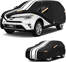 Kayme Toyota RAV4 Car Cover Waterproof All Weather for Automobiles, Custom Fit for 2006-2025 RAV4 Cover, Gift with Tape/Towel, Heavy Duty Outdoor Full Exterior Cover Rain Snow Sun UV Protection.