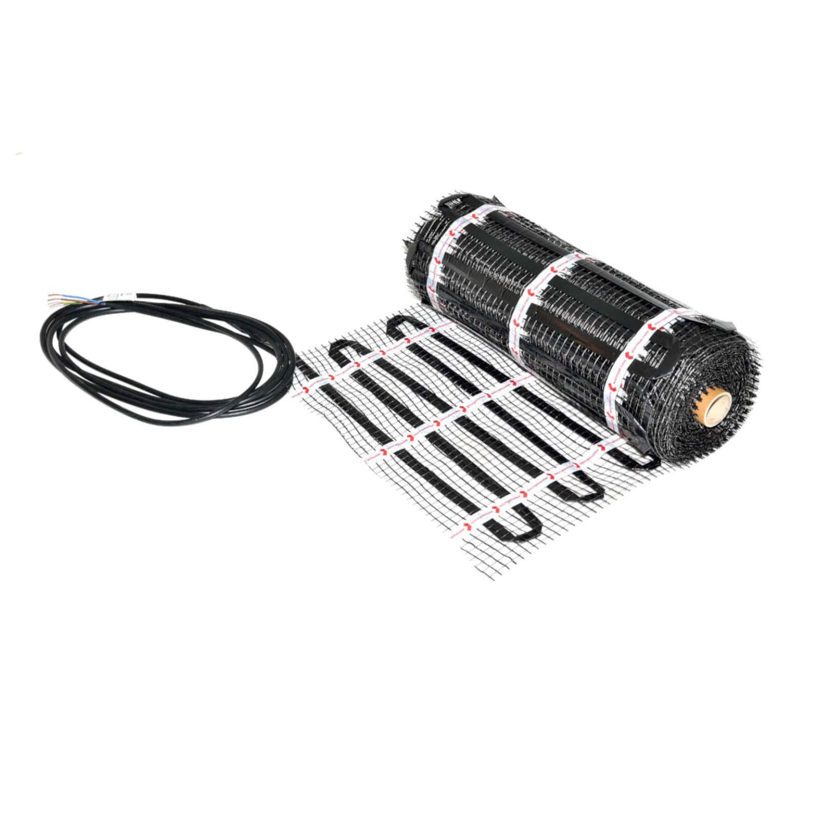 1,5m² Mi-Heat 17/5 Black 150Watt/m² selbstklebende Dünnbett-Heizmatte | Fußboden Heizung mit Aluminium-Erdmantel