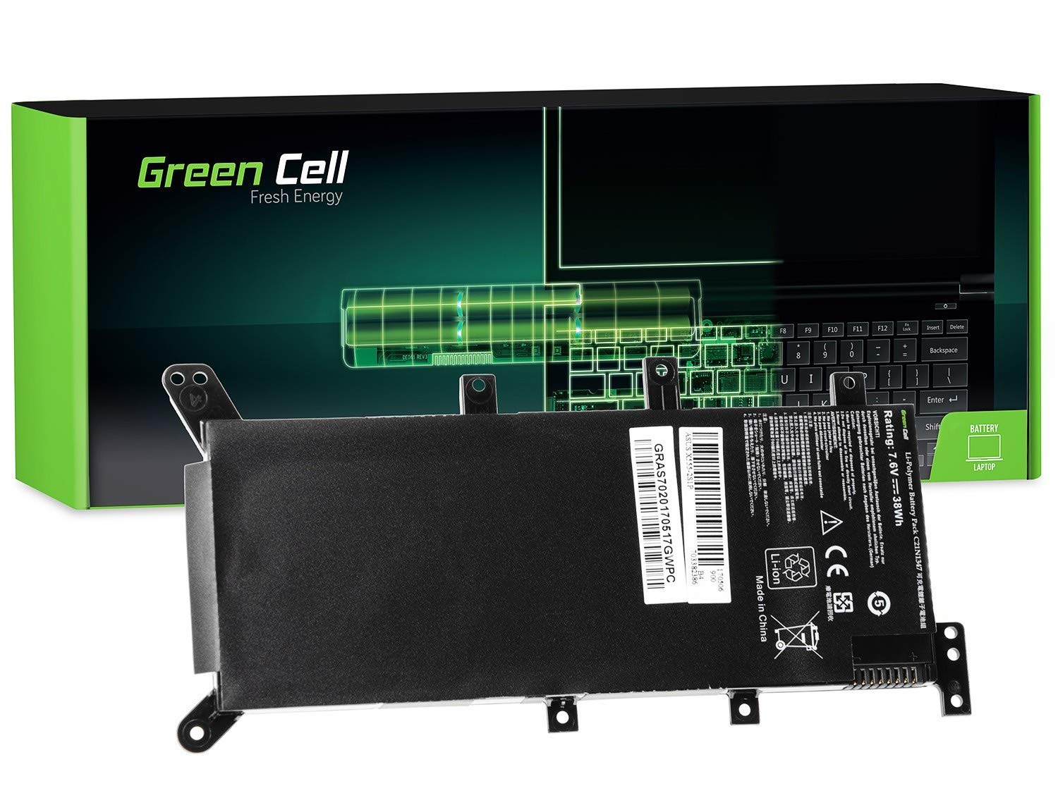 GreenCell per Asus R556 R556L A555L F555L K555L X555L X555 / 7,6V 4400mAh