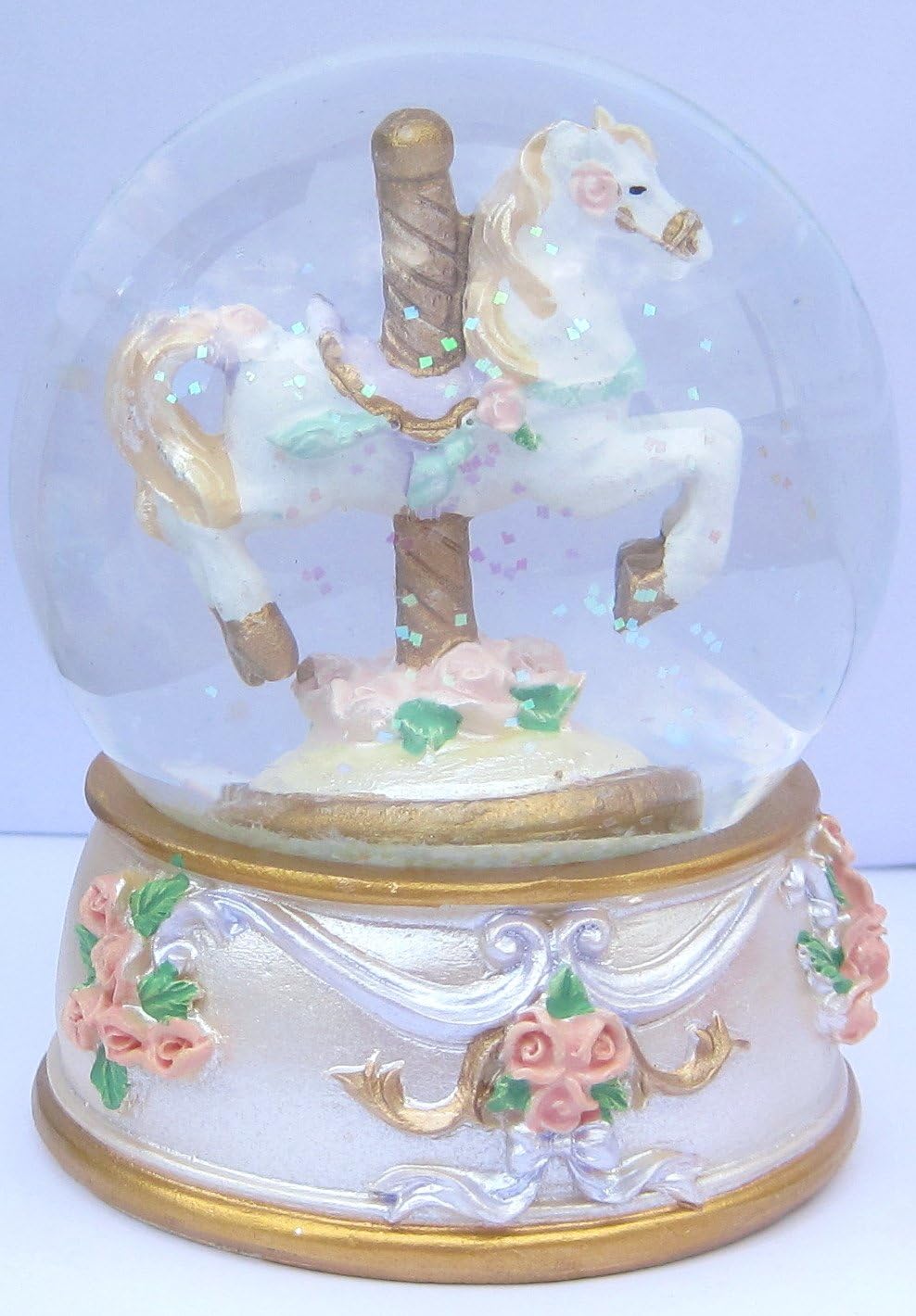 Amazon.com: Small Carousel Horse Snow Globe : Everything Else
