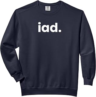 IAD Dulles Washington DC Airport Code List IAD Comfort Colors Adult Sweatshirt