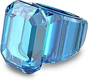 Swarovski Lucent Cocktail Ring Jewelry Collection, Blue Crystal, Pink Crystal