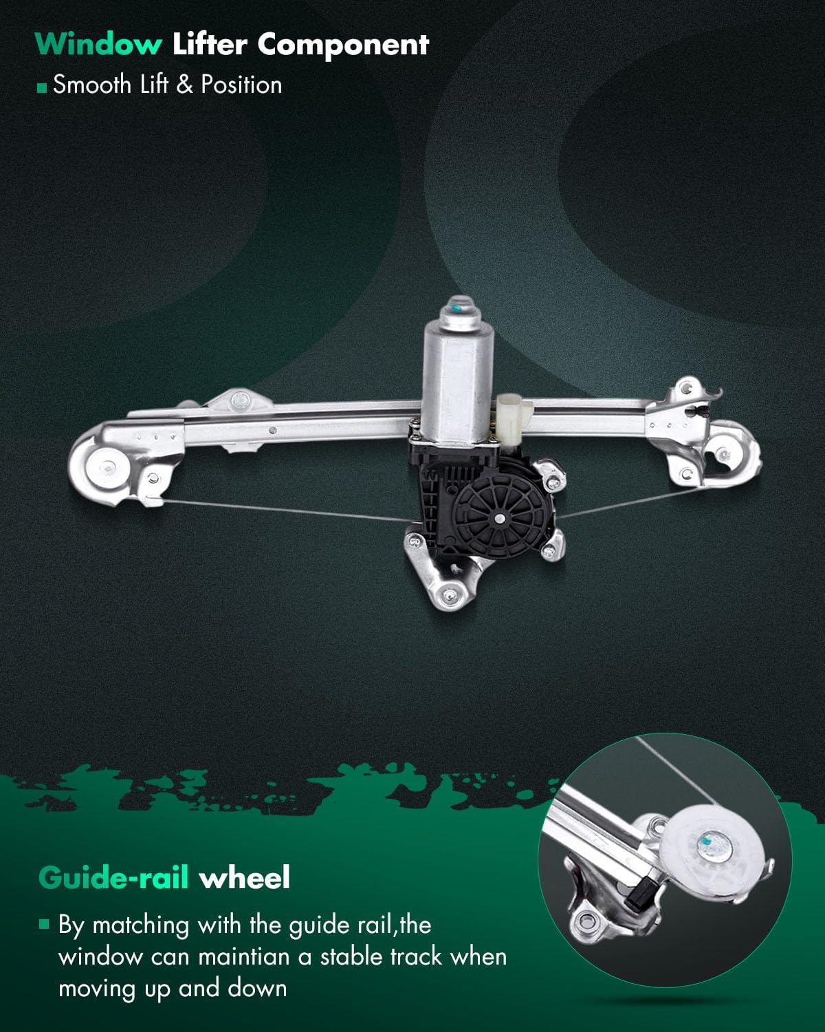 SCITOO Power Window Regulator and Motor fit for 2004 2005 for Chevrolet for Classic Rear Right Side 741-167