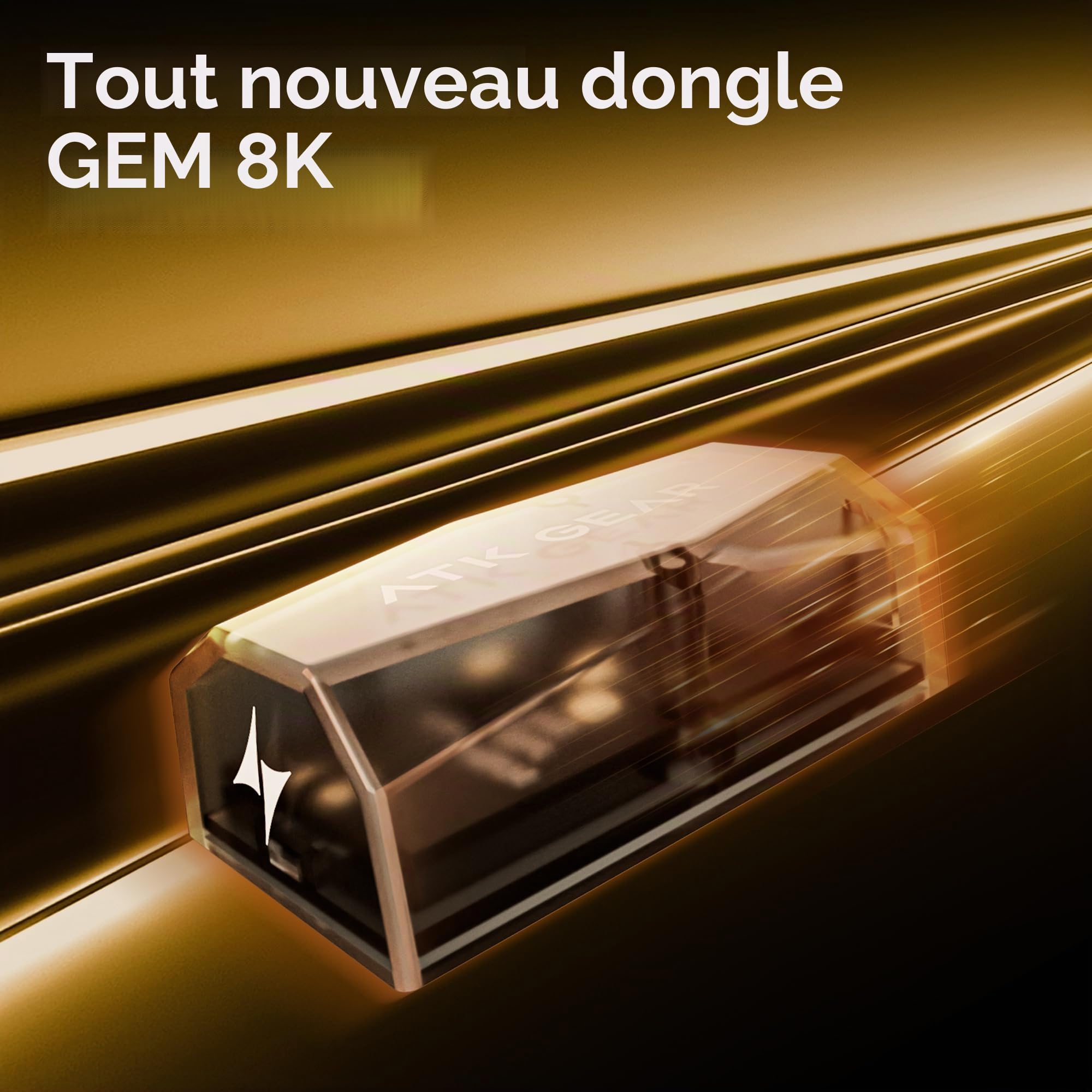 ATK Blazing Sky X1 V2 Extreme Souris de jeu sans fil, capteur ultra PAW3950, DPI jusqu'à 42 000, 54 g, poids léger, 8 K, autonomie de la batterie 265 heures, revêtement nano, double mode 2,4 G/filaire
