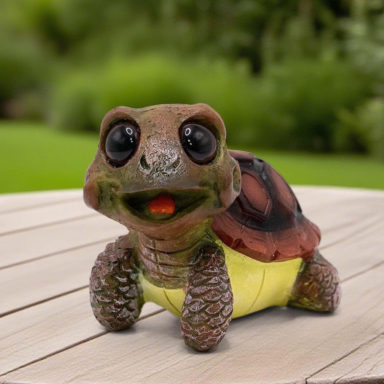 Amazon.com: Toparad 4 Inch Turtle Statues Garden Decor, Resin Sea ...