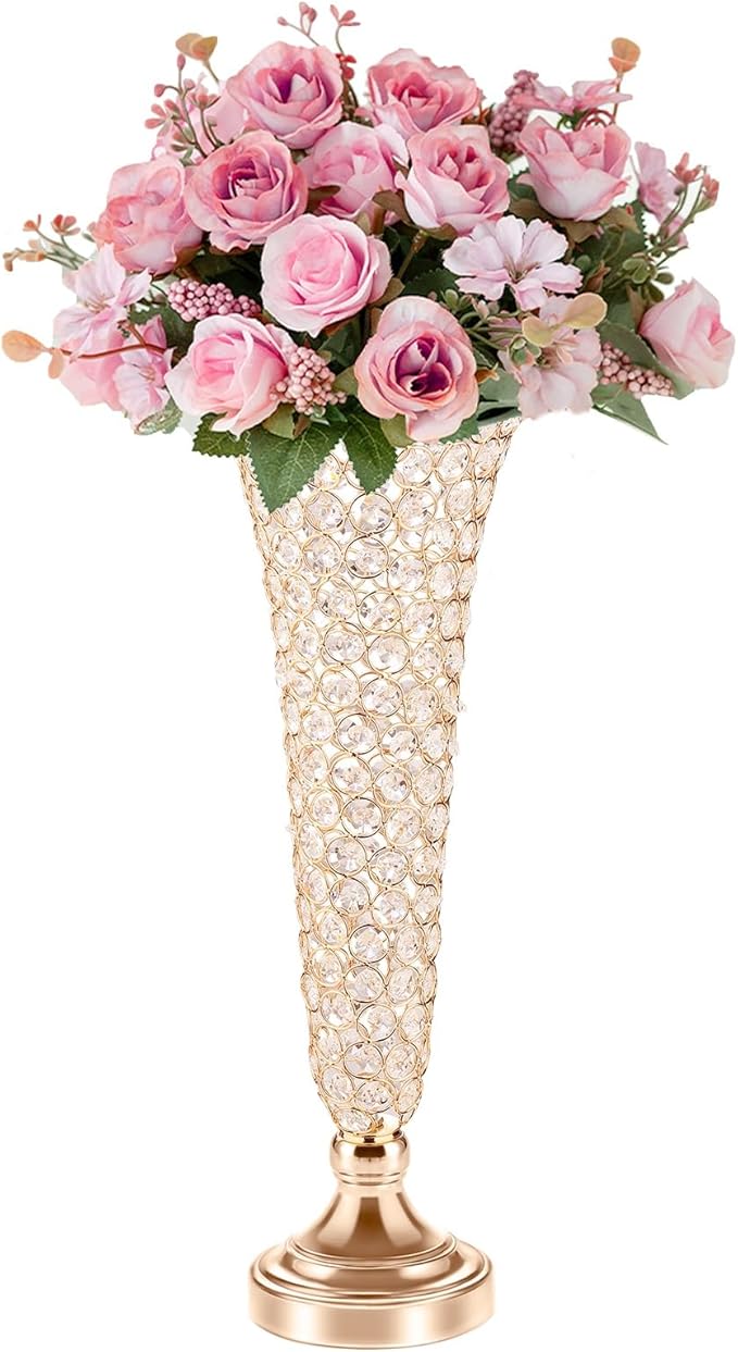 Crystal Vases for Centerpieces Wedding Flower Stand for
