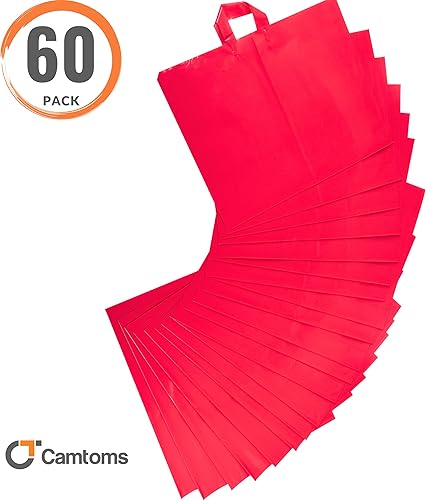 Miniatura 2 de Bolsas de plástico grandes con asas  Bolsas de boutique para pequeñas empresas y mercancía (rosa)