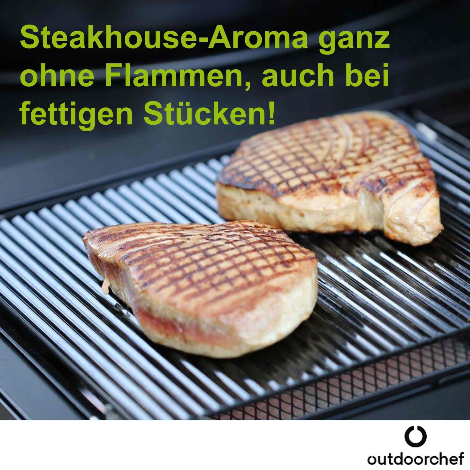 OUTDOORCHEF Blazinglas® L für Napoleon Rogue XT, Freestyle, Dualchef, Broil King Infrarotbrenner, Rösle Prime Zone Videro, Grillfürst G-Modelle, Santos S-Serie, Burnhard Earl
