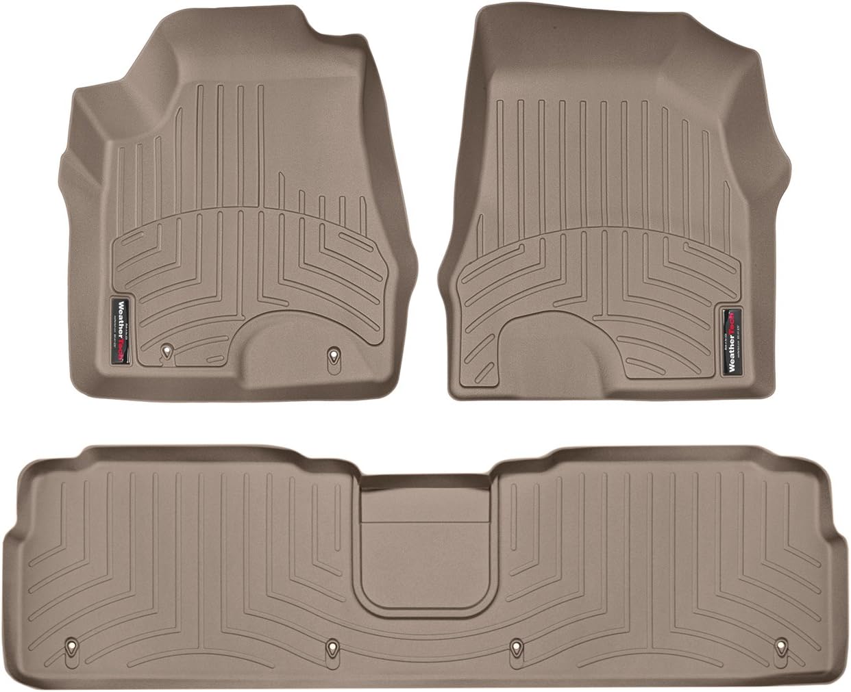 WeatherTech Custom Fit FloorLiners for Lexus RX - 1st & 2nd Row (450141-450393), Tan