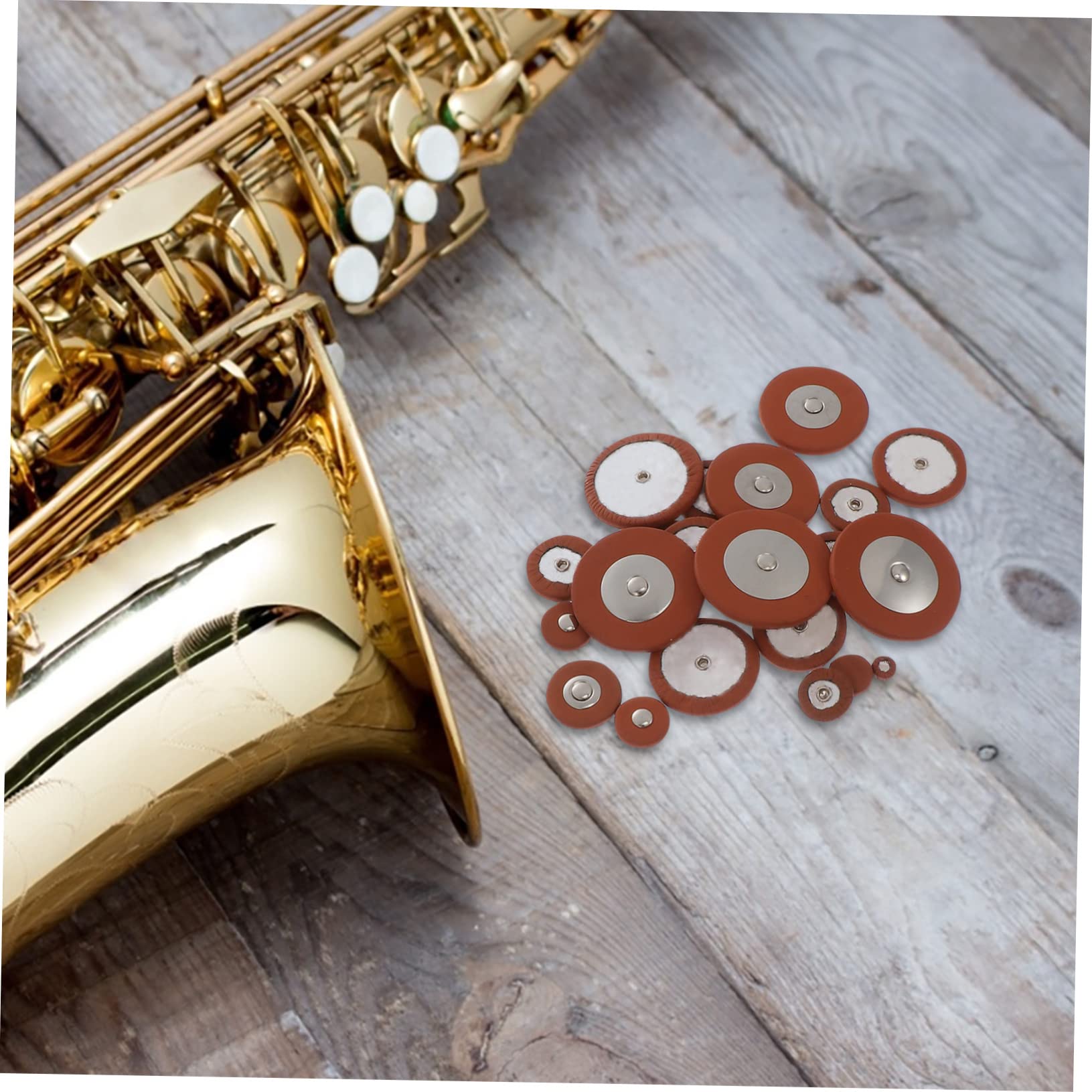 Altsaxophon Reparatur Werkzeugset 1 Satz für Wartung und Ersatzteile | Schrauben und Professionelle Saxophonspieler Farbe Zufällige Metall Schafleder Federn Enthalten , für Musiker