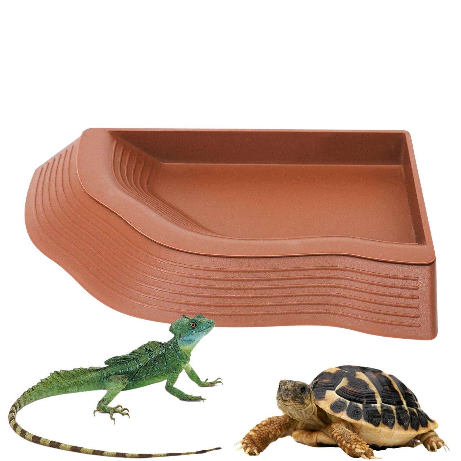 Plat à eau pour serpent et tortue grand format décoratif