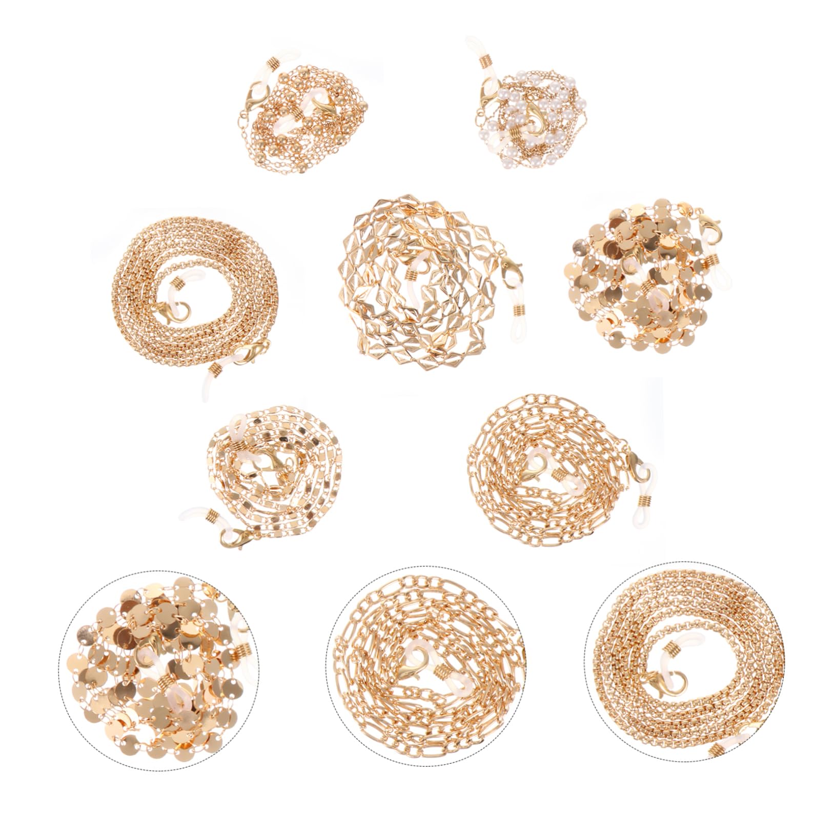 Healeved Catena Per Occhiali Catena Per Maschera Collana Per Occhiali Catene Per Occhiali Chiave Corda Per Occhiali Argento Acciaio Inossidabile Per Occhiali Catena Per Copertura Del Viso