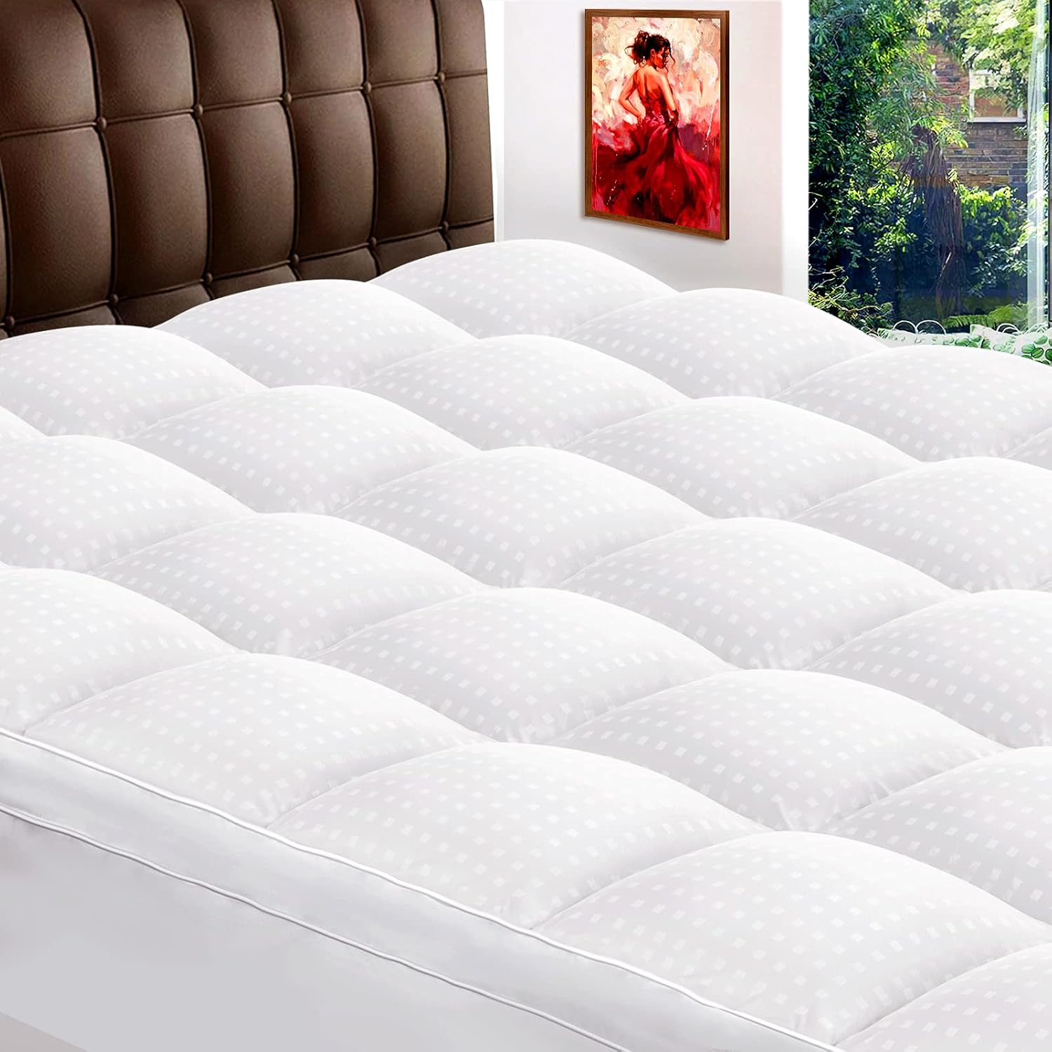 Bed Fill, Alternative Down 950gsm with Top Pillow Quilted Plush Cover