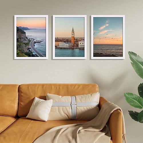 Vista 666 de Vittanly - Juego de 9 portarretratos, plexiglás resistente a rupturas, exhibe fotos de 12 x 12 pulgadas o, con paspartú, de 8 x 8 pulgadas, marcos