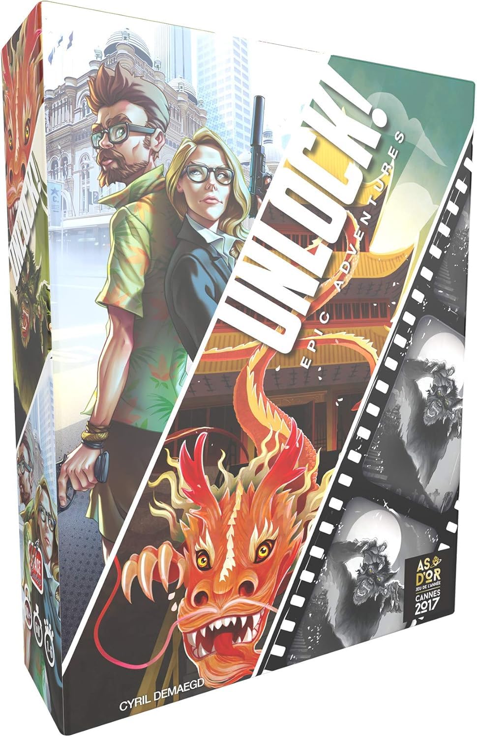 UNLOCK! Epic Adventures Card Game - Escape Room-Inspired Cooperative Adventure, Fun Family Game for Kids and Adults, Ages 10+, 1-6 Players, 1 Hour Playtime, Made by Space Cowboys