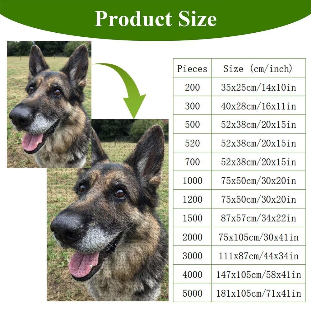 5000 Pezzi Puzzle Adulti - Cane & Animale - Fabbricazione in Legno Robusto (Forma Classica) - Decorazione Murale con Poster - Prodotto Riservato ad Adulti e 14 Anni in Su (181x105cm) P3#1179