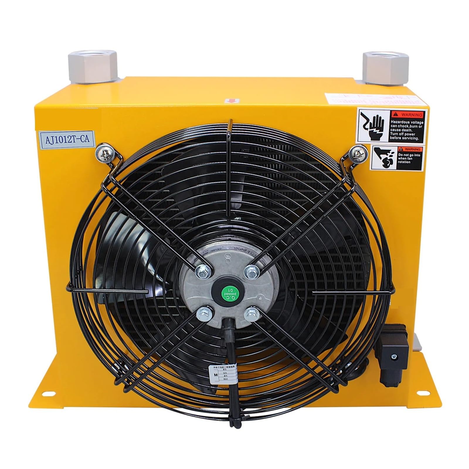 Yxzkjzj Ac380v Aj1012t-Ca 100L/Min Flow Radiator Hydraulic Oil Cooling Cooler Plate Pin Heat Exchanger High-Power Wind Cooling(Ac380v)