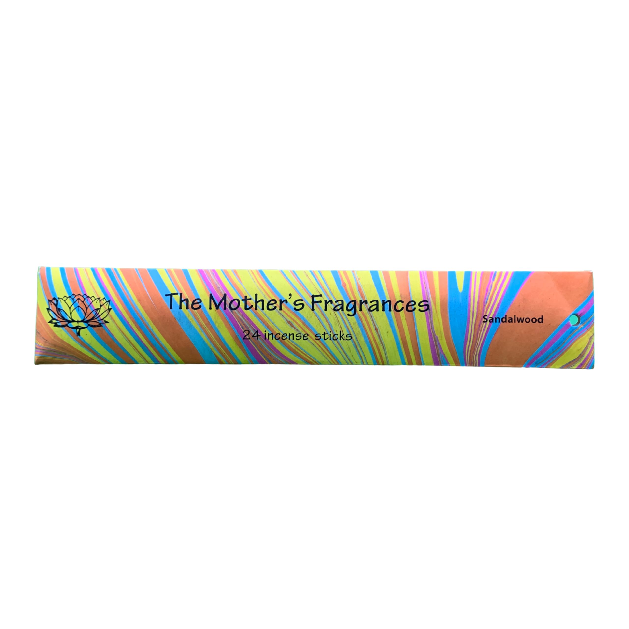 Giftlocaluk Brown Mother's India Fragrances Incense Sticks -Sandalwood (Pack Of 24 Sticks) | Authentic, Hand-Rolled, Fair Trade, Eco-Friendly For Puja & Prayer