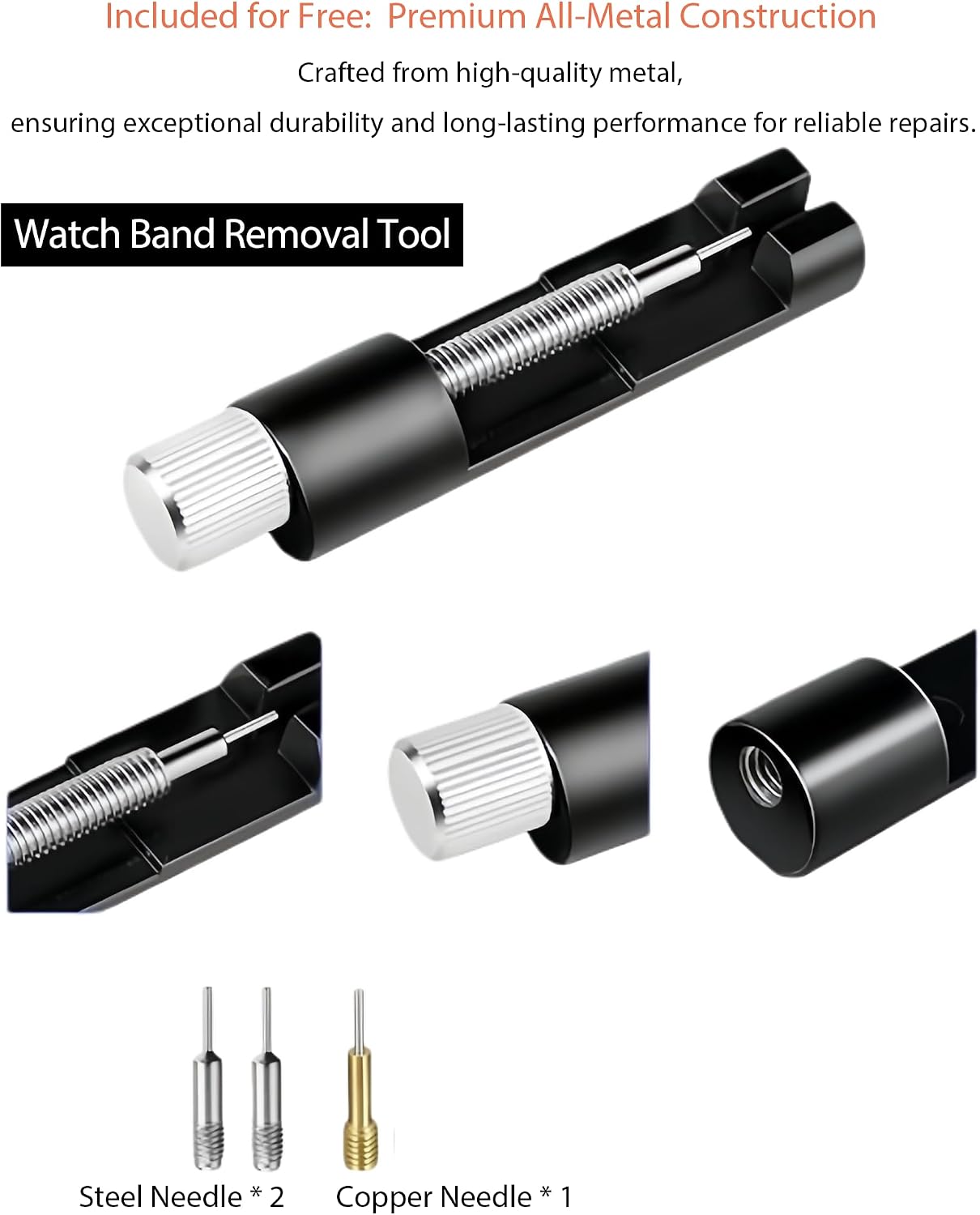 Compatible with Samsung Galaxy Watch 8 40mm 44mm / Watch 8 Classic 46mm, Premium Stainless Steel Metal Band with No-Gap Design image 5
