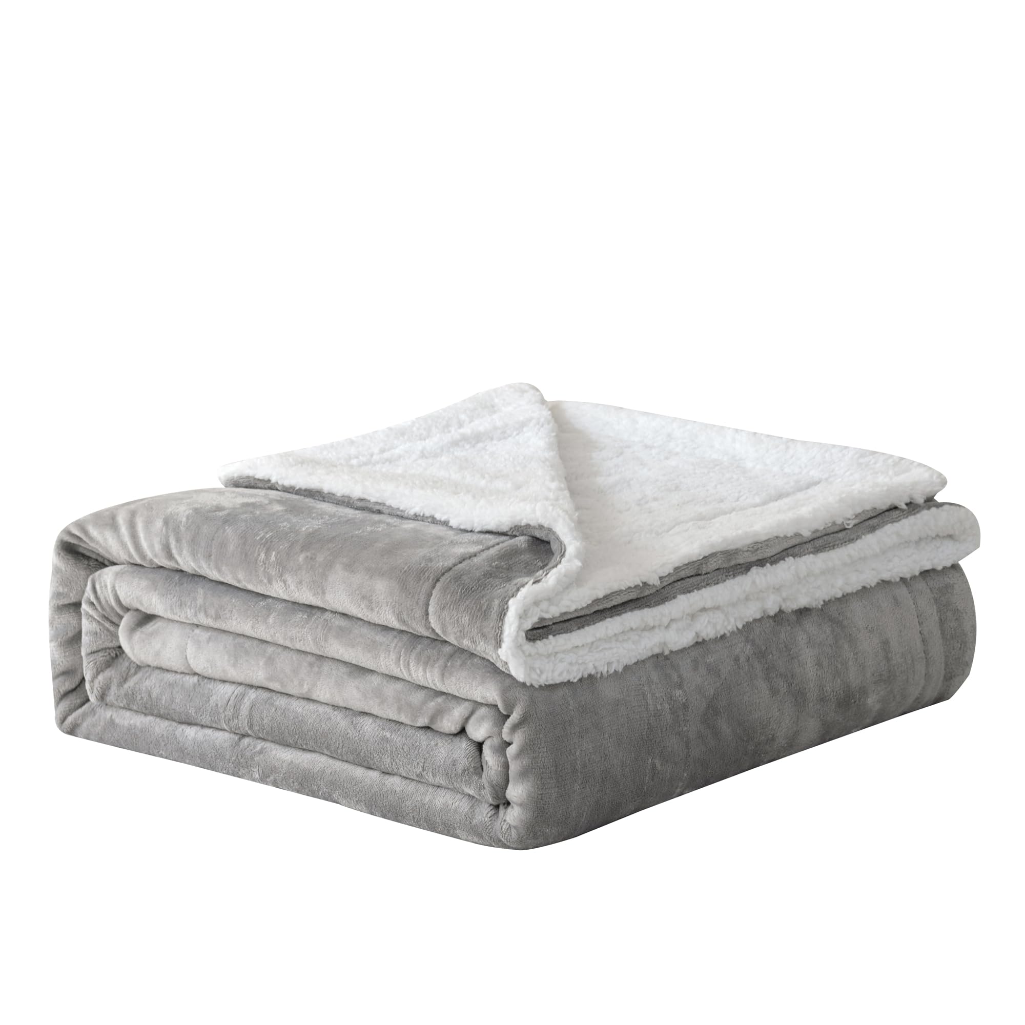 Good Nite Couverture Polaire Moelleuse et Douce, pour canapé, Couvre-lit, Voyage, Lavable en Machine, très Grand lit, 200 x 230 cm, Gris